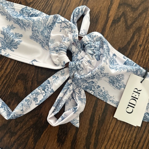 NWT Cider Blue and White bikini - Picture 5 of 11